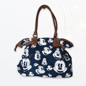 Disney Tri Coastal Design Blue & White Mickey Mouse Print Purse Shoulder Bag